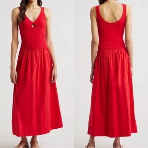 NWT RAILS Raquel Cherry Tank Maxi Dress with Cutout Detail size XL